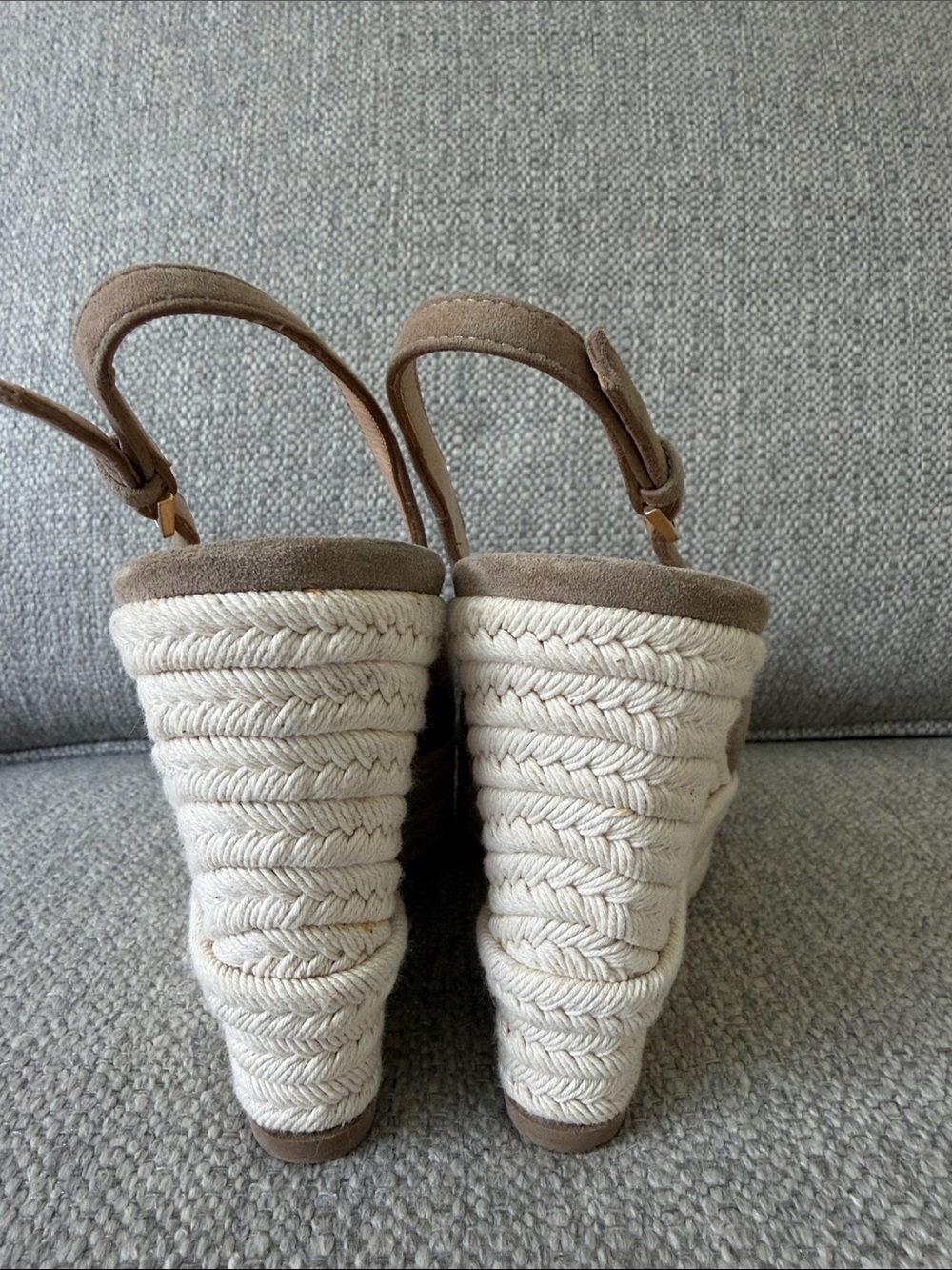 Sergio Rossi Espadrille Wedges 7,5 - Picture 4 of 6
